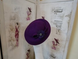 Salomea purple toczek filcowy 54-58 cm