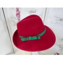 Antonio czerwony kapelusz filc 54-56 cm