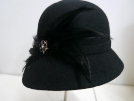 Randy czarny kapelusz filcowy 55-57 cm