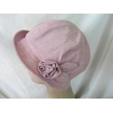 Bonnet róż letni kapelusz tkanina 54-56 cm