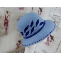 Lena niebieski kapelusz filcowy 53-56 cm