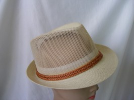 Vito kremowy przewiewny letni kapelusz 59-60 cm