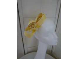 Żółty 3 w1 stroik do włosów sukni kapelusza